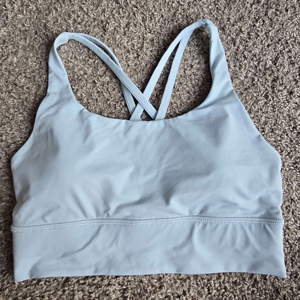 Lululemon Longline Energy Bra 6 Powder Blue